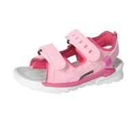 RICOSTA Mädchen Sandale TAJO, Kinder Sandalen, Weite: MITTEL, Booties, Leder, Sommerschuhe, Freizeitschuhe, offene Schuhe, Mallow/pink (321), 27 EU