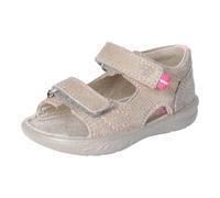 RICOSTA Mädchen Sandalen CLAAS, Kinder Lauflernschuhe, Weite: MITTEL, offene Schuhe, Strandschuhe, Outdoorsandalen, Sommerschuhe, kies/Rose (650), 24 EU