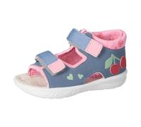 RICOSTA Mädchen Sandalen Kittie, Kinder Lauflernschuhe, Weite: Mittel, waschbar, Freizeitschuhe, offene Schuhe, Pavone/Mallow (140), 28 EU