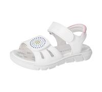 RICOSTA Mädchen Sandalen Sarah, Kinder Sommerschuhe, Weite: Mittel, Sandaletten, Klettverschluss, Freizeitschuhe, Bianco (820), 34 EU