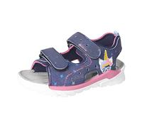 RICOSTA Mädchen Sandalen SURF,Kinder Sommerschuhe,WMS:Mittel,Strandschuhe,Outdoorsandalen,Klettverschluss,Nautic/Ozean/pink (180),32 EU