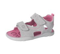 RICOSTA Mädchen Sandalen York, Kinder Sommerschuhe, Weite: Mittel, Barfuß-Schuh, Freizeitschuhe, offene Schuhe, Strandschuhe, Graphit/rosa (450), 33 EU