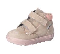RICOSTA Mädchen Stiefel Alex, Kinder Lauflernschuhe, Weite: Mittel, lose Einlage, Sympatex, Klettstiefel, wasserdicht, Booties, kies/rosa (660), 24 EU