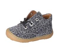 RICOSTA Mädchen Stiefel DOTS, Baby und Kleinkinder Lauflernschuhe, Weite: Mittel, lose Einlage, schnürstiefel, booties, leder, carbon (490), 22 EU