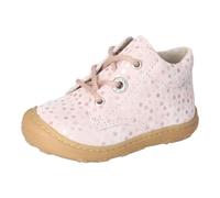 Ricosta Lauflernschuh Pepino DOTS – Schnürschuh Leder, WMS Weite Mittel, lose Einlage, Gr. 23, rosa
