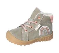 RICOSTA Mädchen Stiefel Dusty, Kinder Lauflernschuhe, Weite: Weit, CareTEX, terracare, schnürschuhe, Freizeit, eukalyptus Regenbogen (530), 23 EU