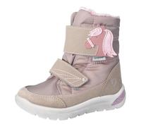 Winterstiefel RICOSTA "Garei WMS: normal", Kinder, Gr. 32, rosa, Lederimitat, Nylon, Textil, Glitzer, animal-print, Schuhe, Snowboots mit Sympatex, Größenschablone zum Download (64536336-32) rosa