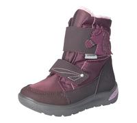Winterstiefel RICOSTA "Garei WMS: normal", Kinder, Gr. 32, lila (brombeer), Textil, Lederimitat, Nylon, animal-print, Glitzer, casual, Schuhe, Snowboots mit Sympatex, Größenschablone zum Download (418