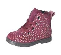 RICOSTA Mädchen Stiefel ILVY, Kinder Lauflernschuhe, Weite: Mittel, lose Einlage, Sympatex, schnürstiefel, Booties, Leder, Merlot (381), 25 EU