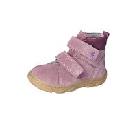 RICOSTA Mädchen Stiefel Sky,Kinder Lauflernschuhe,WMS:Mittel,Barfuß-Schuh,Klettstiefel,Booties,Leder,Sucre/Merlot (320),25 EU