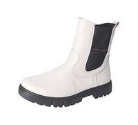 RICOSTA Mädchen Stiefel Svea,Kinder Boots,WMS:Mittel,lose Einlage,Chelsea Boots,reißverschluss,Booties,Kurzstiefel,Stein (840),32 EU