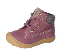 RICOSTA Mädchen Stiefel TARY, Kinder Lauflernschuhe, Weite: Mittel, lose Einlage, terracare, schnürstiefel, Booties, Leder, Pflaume (380), 25 EU