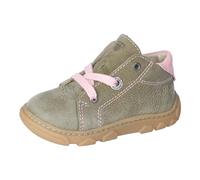 RICOSTA Mädchen Stiefel ZUMA, Kinder Lauflernschuhe, Weite: Mittel, Barfuß-Schuh, schnürstiefel, Booties, Leder, eukalyptus/rosa (530), 26 EU