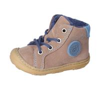 Ricosta Stiefel Georgie – Unisex Lauflernschuh Baby/Kleinkind, Schoko/Blau, 20 EU