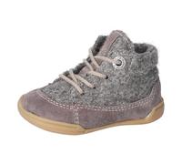 RICOSTA Mädchen und Jungen Stiefel Step, Kinder Lauflernschuhe, Weite: Mittel, lose Einlage, Barfuß-Schuh, Leder, Booties, Meteor/grau (460), 23 EU