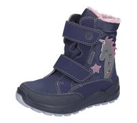 RICOSTA Mädchen Winterstiefel Annika, Kinder Boots, Weite: Mittel, lose Einlage, Sympatex, Blinklicht, Nautic/Marine (170), 30 EU