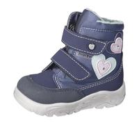 RICOSTA Mädchen Winterstiefel Maddi, Baby und Kleinkinder Lauflernschuhe, Weite: Mittel, lose Einlage, Sympatex, Blinklicht, Nautic/Marine (180), 22 EU