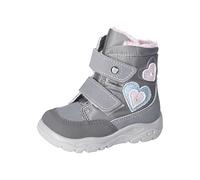 RICOSTA Mädchen Winterstiefel Maddi,Kinder Lauflernschuhe,WMS:Weit,lose Einlage,Sympatex,Blinklicht,Graphit/Patina (450),25 EU