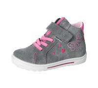 RICOSTA Mädchen Stiefel MALA, Kinder Boots, Weite: Mittel, lose Einlage, RicostaTEX, Klettstiefel, Booties, wasserdicht, Carbon/pop (490), 27 EU