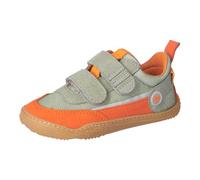 Barfußschuh QNUFFS "Erle", Jungen, Gr. 28, orange, eukalyptus, Lederimitat, Textil, kontrastfarbene Details, Schuhe Barfußschuh, Klettschuh, Halbschuh, Sneaker mit Kontrastbesätzen (11679112-28) orang