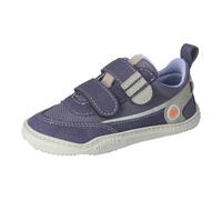 RICOSTA Qnuffs Barfußschuhe Erle, Sneaker, Kinderschuh, Unisex, Klettverschluss, Naturkautschuk, Mädchen, Junge, Klatthalbschuhe, waschbar, blau, Weite M, Gr.26