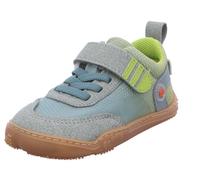 Barfußschuh QNUFFS "Fichte", Jungen, Gr. 25, river, grün, Lederimitat, Textil, kontrastfarbene Details, Schuhe Barfußschuh, Klettschuh, Sneaker mit Nullsprenung, Größenschablone zum Download (76846247
