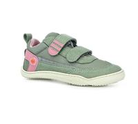 Barfußschuh QNUFFS "Erle", Jungen, Gr. 28, river, rosa, Lederimitat, Textil, kontrastfarbene Details, Schuhe Barfußschuh, Klettschuh, Sneaker mit Nullsprenung, Größenschablone zum Download (98600866-2