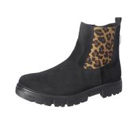 Ricosta Schlupfstiefel RAJA Rauleder schwarz/leo Größe 38