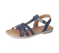 RICOSTA Riemchensandalen BIRTE - rutschfeste Mädchen-Sandalen - Flache Sandalen für Kinder - Echtleder-Sandaletten - Nautic 170