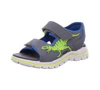 Ricosta Saurus 6200602450 Graphit/Azur (Grau/Blau) - Sandale - Kinderschuhe Teens Jungs Gr. 25 - 42, Grau für Kinder, grau, Größe 27 EU