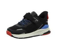 Slip-On Sneaker RICOSTA "SHIFT", Mädchen, Gr. 32, schwarz, Lederimitat, Textil, kontrastfarbene Details, Schuhe, Freizeitschuh, Halbschuh mit WMS, Größenschablone zum Download (21268110-32) schwarz