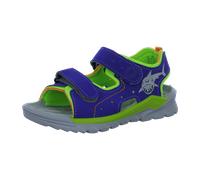 RICOSTA Jungen Sandalen SURF,Kinder Sommerschuhe,WMS:Mittel,waschbar,Klettverschluss,Freizeitschuhe,offen,Strandschuhe,Kobalt/Apple (160),31 EU