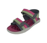 RICOSTA Mädchen Sandalen Sydney, Kinder Sommerschuhe, Weite: Mittel, Barfuß-Schuh,vegan, offene Schuhe, Strandschuhe, Avocado/grau/pink (520), 31 EU