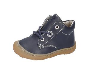 RICOSTA Unisex - Baby Stiefel Cory,Kinder Lauflernschuhe,WMS:Mittel,lose Einlage,schnürstiefel,Booties,Leder,Nautic (180),20 EU