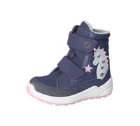 RICOSTA Mädchen Winterstiefel Annika, Kinder Boots, Weite: Mittel, lose Einlage, Sympatex, Blinklicht, Nautic/Marine/hellblau (180), 32 EU