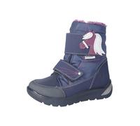 Ricosta Mädchen Stiefel GAREI – Sympatex wasserdicht, Klett, Leder – Nautic/Marine (170) 29 EU