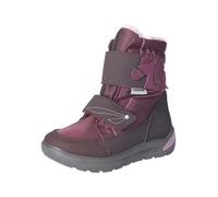 RICOSTA Mädchen Stiefel GAREI, Kinder Boots, Weite: Mittel, lose Einlage, Sympatex, wasserdicht, Klettstiefel, Booties, brombeer (380), 33 EU