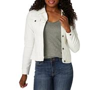 Riders by Lee Indigo Damen Jeansjacke。 Button-Down-Shirt, Weiss/opulenter Garten, S
