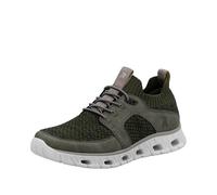 Slip-On Sneaker RIEKER SPORT, Herren, Gr. 42, grün (dunkelgrün), Nubuklederimitat, Textil, sportlich, Schuhe, Halbschuh, Freizeitschuh, Slipper mit modischer Laufsohle (59934446-42) dunkelgrün