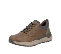 Sneaker RIEKER, Herren, Gr. 44, braun (braun, taupe), Lederimitat, Schuhe Sneaker, Schnürschuh, Halbschuh, Freizeitschuh mit herausnehmbarer Soft-Einlage (34508024-44) braun, taupe