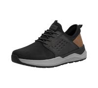 Slip-On Sneaker RIEKER, Herren, Gr. 40, schwarz, Lederimitat, Textil, Schuhe, Slipper, Schlupfschuh, Halbschuh mit Kontrastbesatz (40831611-40) schwarz