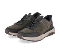 Rieker Low Sneaker - Gr. 46 - Grün - Leder & Textil