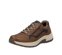 Rieker Sneaker 11001-22 Herren Leder/Lederimitat Braun/Dunkelblau Gr.45