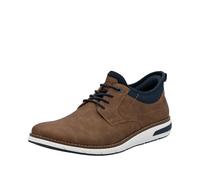 Slip-On Sneaker RIEKER, Herren, Gr. 44, bunt (braun, dunkelblau), Lederimitat, Textil, sportlich, Schuhe, Slipper, Schlupfschuh, Halbschuh mit Ready2GO Ausstattung (60730812-44) braun, dunkelblau