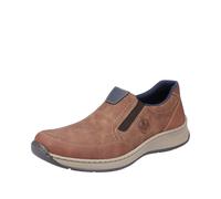 Rieker Herrenschuhe Slipper 14362 – klassischer Slip-On mit Wechselfußbett, braun Gr. 43