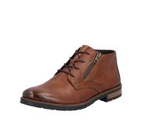 Schnürstiefelette RIEKER, Herren, Gr. 44, braun (cognac), Glattleder, unifarben, klassisch, Schuhe, Business-Stiefelette, Klassik-Boots in eleganter Optik (93299519-44) cognac