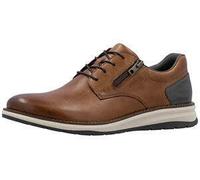 Rieker Schnürschuhe 14706 Herren Gr. 45 Braun Glattleder mit weicher Innensohle Business