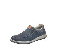 Rieker Slipper 17360 Herren Leder Blau (Pazifik/Amaretto) Größe 42