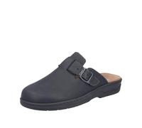 Rieker Clog 20394-00 Herren Glattleder Schwarz herausnehmbares Fußbett Größe 45