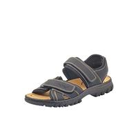 Rieker 25051, Herren Geschlossene Sandalen, Schwarz (schwarz/schwarz), 41 EU (7.5 UK)